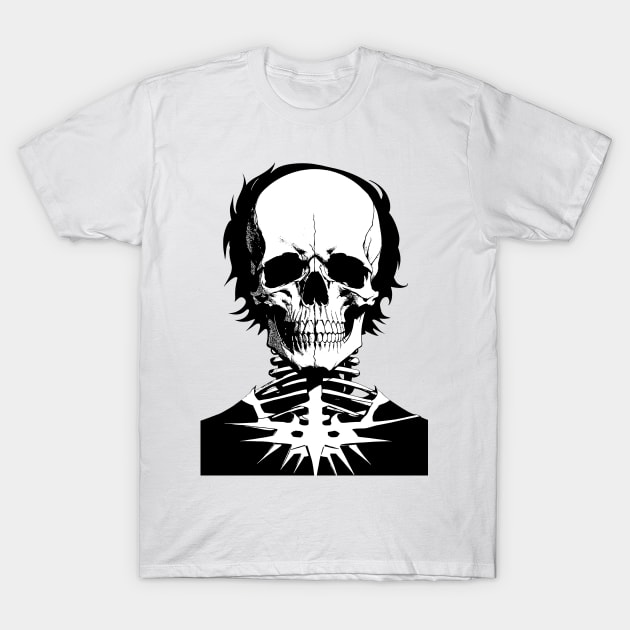 Allan poe skull design T-Shirt by DeathAnarchy